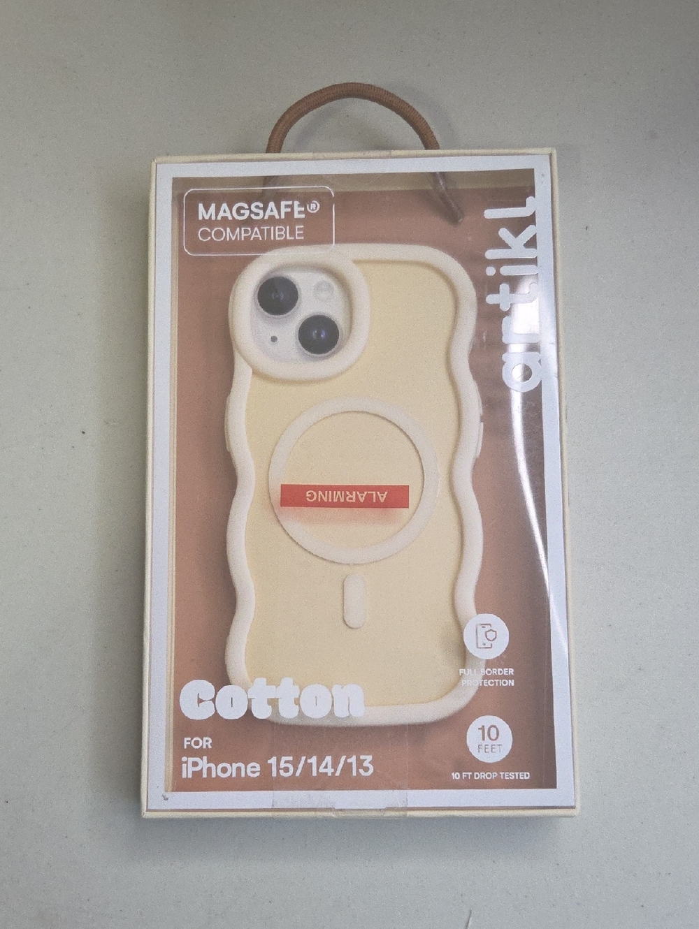 Cotton MagSafe Compatible iPhone Case - Cream